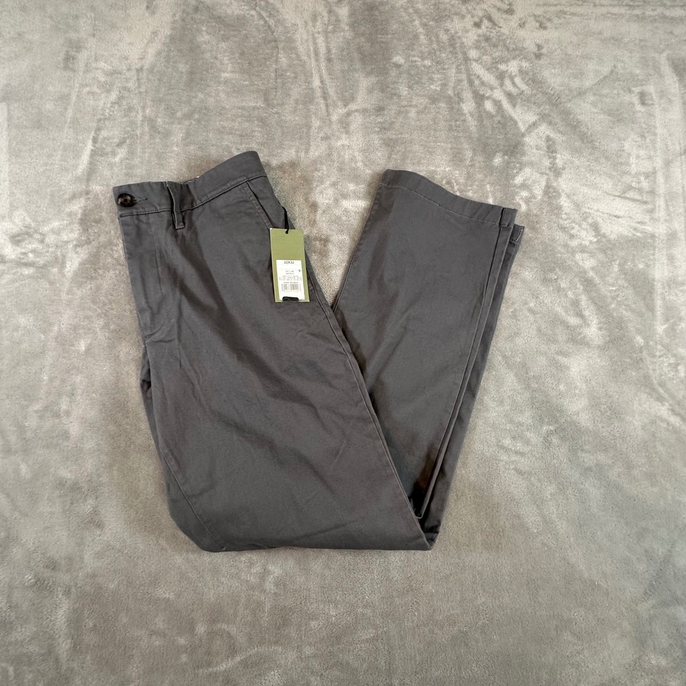 Goodfellow & Co Hennepin Chino Straight Fit Pants Dark Gray 32x32 New with Tag
